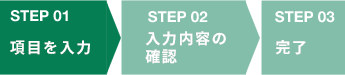 STEP01 項目を入力