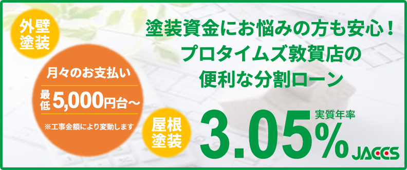 プロタイムズ敦賀店の便利な分割ローン