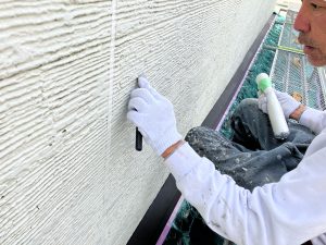 敦賀市 外壁塗装前の重要工程｜凍害劣化部の下地処理を行いました
